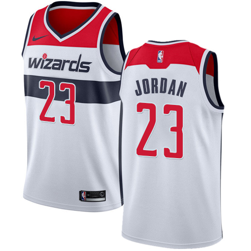 Washington Wizards #23 Michael Jordan White Youth Swingman Association Edition Jersey Youth