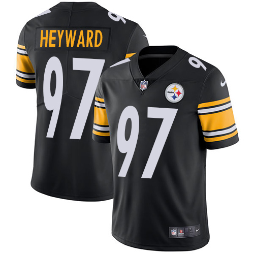 Pittsburgh Steelers #97 Cameron Heyward Black Team Color Youth Stitched Vapor Untouchable Limited Jersey Youth