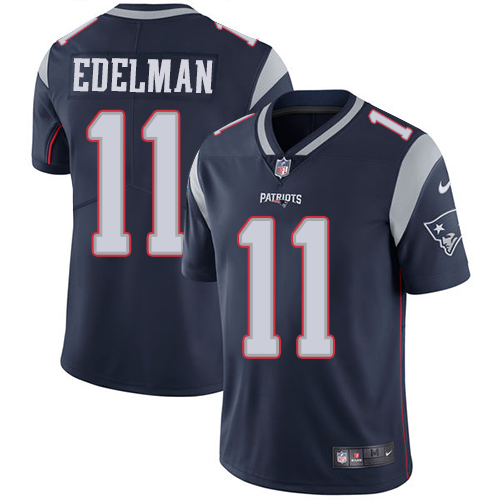 Patriots #11 Julian Edelman Navy Blue Team Color Youth Stitched Vapor Untouchable Limited Jersey