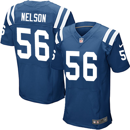 Colts #56 Quenton Nelson Royal Blue Team Color Men's Stitched Elite Jersey