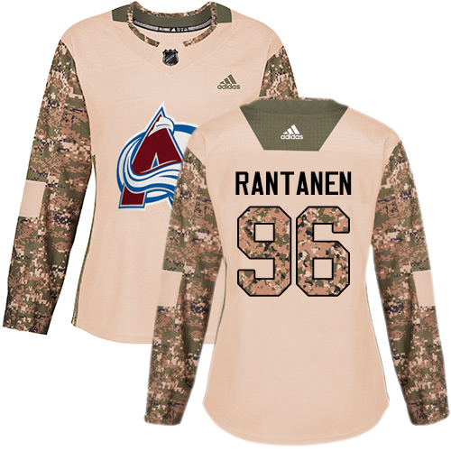 Adidas Colorado Avalanche #96 Mikko Rantanen Camo Authentic 2017 Veterans Day Women's Stitched Jersey Womens