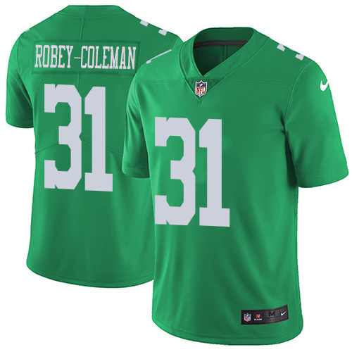 Philadelphia Eagles #31 Nickell Robey-Coleman Green Youth Stitched Limited Rush Jersey Youth