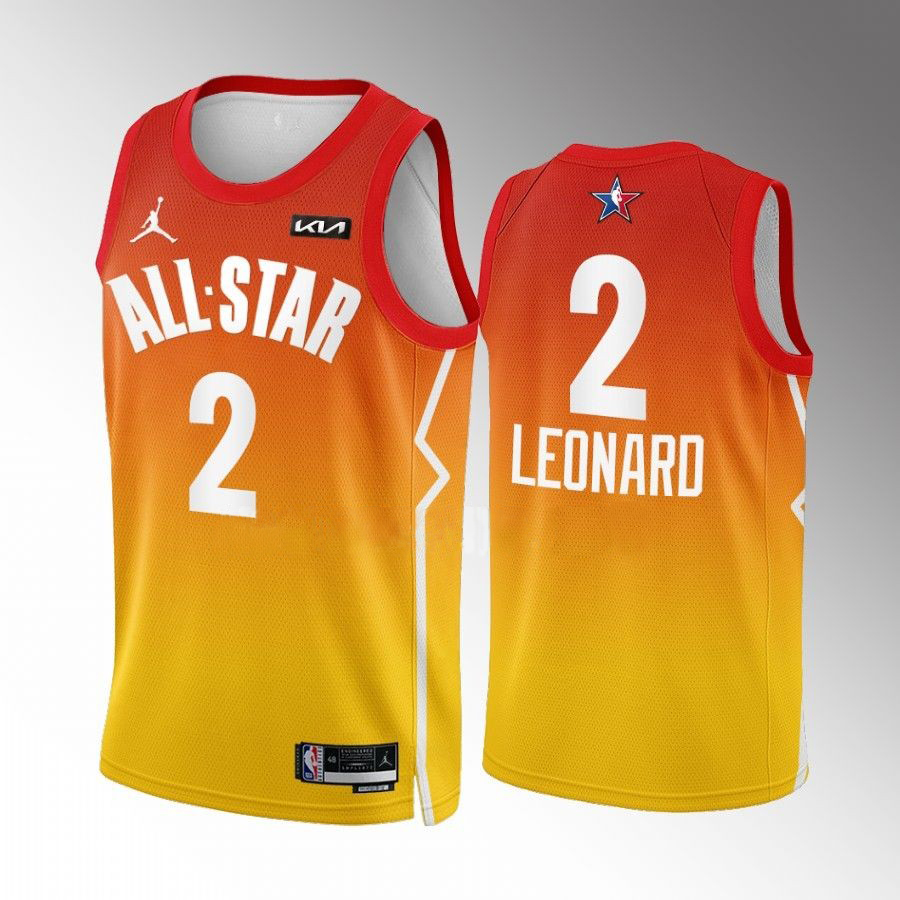 Los Angeles Clippers #2 Kawhi Leonard Red 2023 All-Star Game Jersey