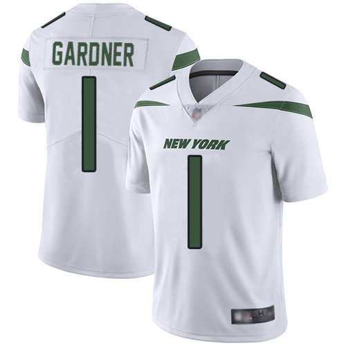 Jets #1 Ahmad Sauce Gardner White Youth Stitched Vapor Untouchable Limited Jersey
