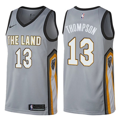 Cleveland Cavaliers #13 Tristan Thompson Gray Swingman City Edition Jersey Mens