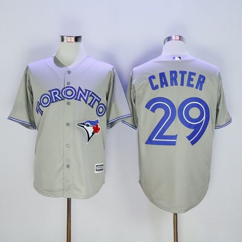 Toronto Blue Jays #29 Joe Carter Grey New Cool Base Stitched Jersey Men's