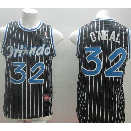 Orlando Magic #32 Shaquille ONeal Black Throwback Stitched Youth Jersey Youth