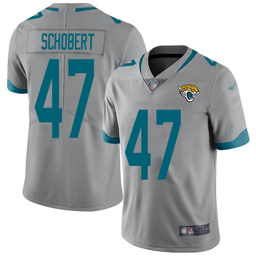 Jacksonville Jaguars #47 Joe Schobert Silver Men's Stitched Limited Inverted Legend Jersey Men's