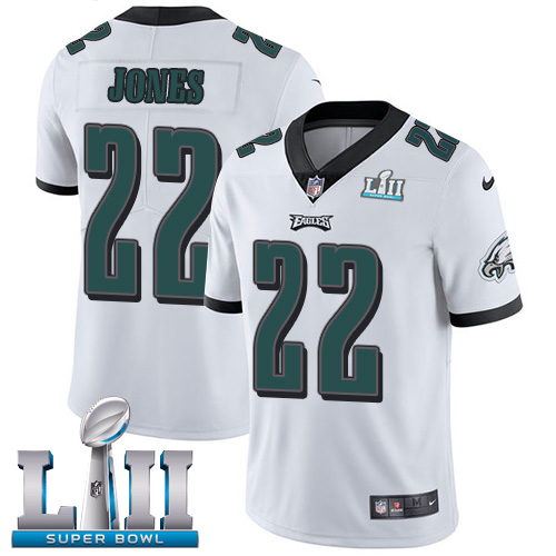 Philadelphia Eagles #22 Sidney Jones White Super Bowl LII Men's Stitched Vapor Untouchable Limited Jersey Men's