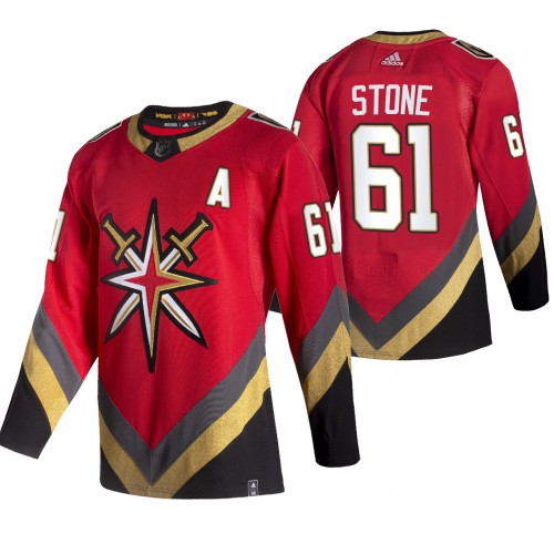 Vegas Golden Vegas Golden Knights #61 Mark Stone Red Men's Adidas 2020-21 Reverse Retro Alternate Jersey Men's