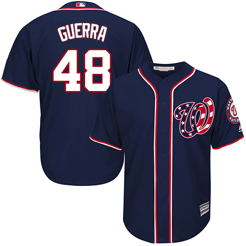 Washington Nationals #48 Javy Guerra Navy Blue New Cool Base Stitched Youth Jersey Youth