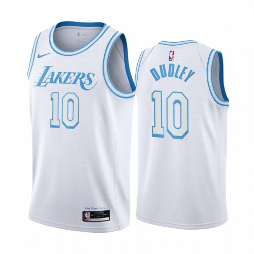 Los Angeles Lakers #10 Jared Dudley White Swingman 2020-21 City Edition Jersey Mens