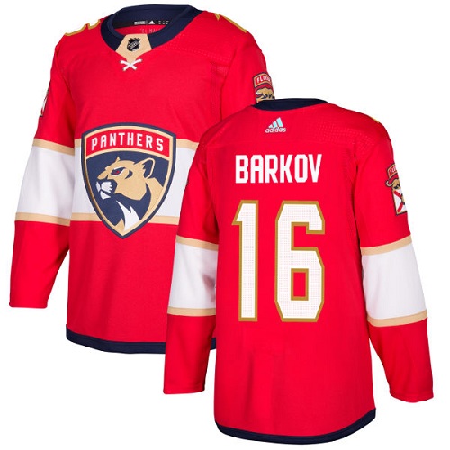 Adidas Florida Panthers #16 Aleksander Barkov Red Home Authentic Stitched Youth Jersey Youth