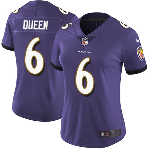Ravens #6 Patrick Queen Purple Team Color Women's Stitched Vapor Untouchable Limited Jersey