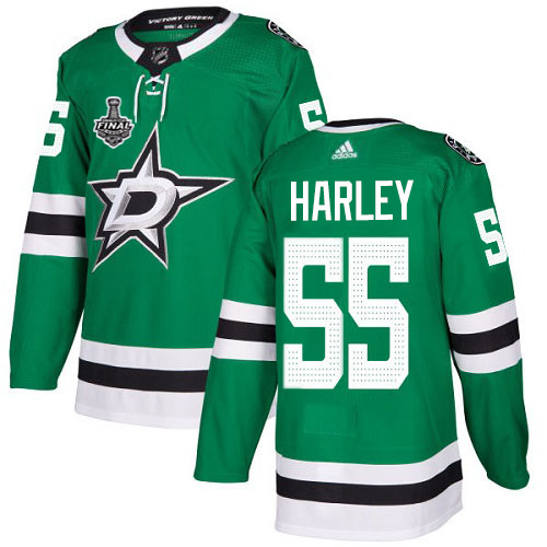 Adidas Dallas Stars #55 Thomas Harley Green Home Authentic Youth 2020 Stanley Cup Final Stitched Jersey Youth
