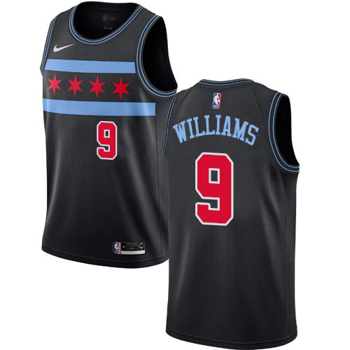 Chicago Bulls #9 Patrick Williams Black Swingman City Edition 2018/19 Jersey Mens