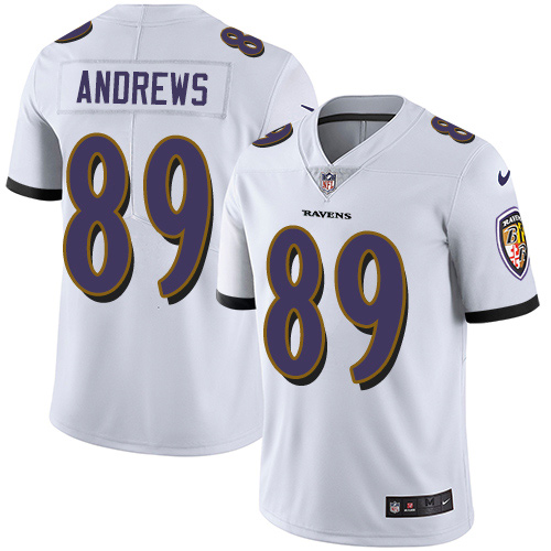Baltimore Ravens #89 Mark Andrews White Men's Stitched Vapor Untouchable Limited Jersey Men's