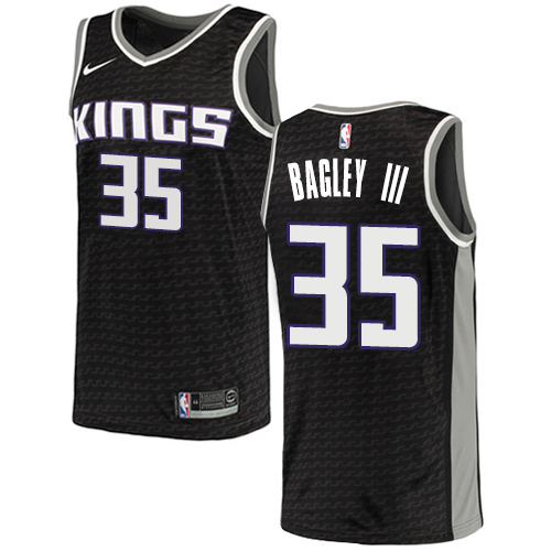 Sacramento Kings #35 Marvin Bagley III Black Womens Swingman Statement Edition Jersey Womens