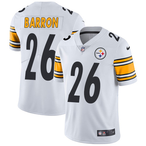 Pittsburgh Steelers #26 Mark Barron White Men's Stitched Vapor Untouchable Limited Jersey Men's