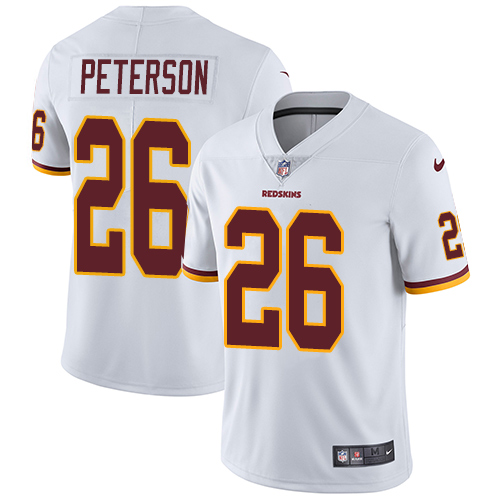Washington Commanders #26 Adrian Peterson White Men's Stitched Vapor Untouchable Limited Jersey Men's