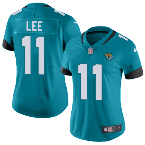 Jacksonville Jaguars #11 Marqise Lee Teal Green Alternate Women's Stitched Vapor Untouchable Limited Jersey Womens