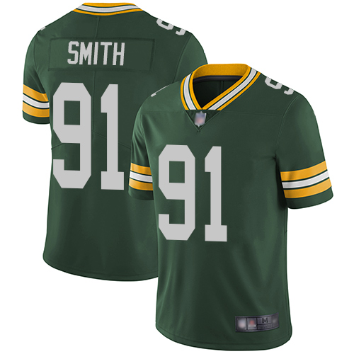 Green Bay Packers #91 Preston Smith Green Team Color Men's Stitched Vapor Untouchable Limited Jersey Men's