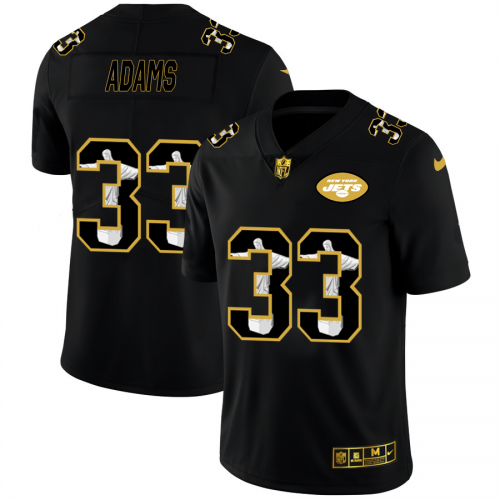 New York New York Jets #33 Jamal Adams Men's Carbon Black Vapor Cristo Redentor Limited Jersey Men's