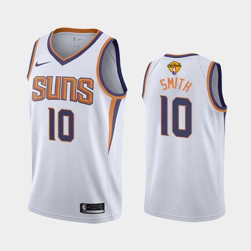 Phoenix Suns #10 Jalen Smith Youth 2021 Finals Bound Swingman Association Edition Jersey White Youth
