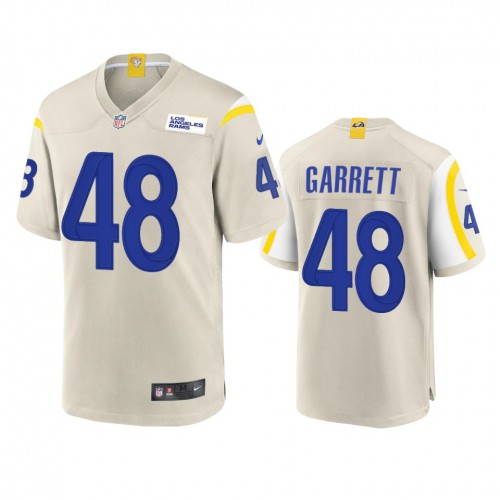 Los Angeles Los Angeles Rams #48 Chris Garrett Men's Game Jersey - Bone Men's
