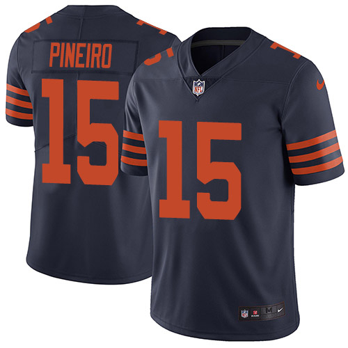 Chicago Bears #15 Eddy Pineiro Navy Blue Alternate Men's Stitched Vapor Untouchable Limited Jersey Men's
