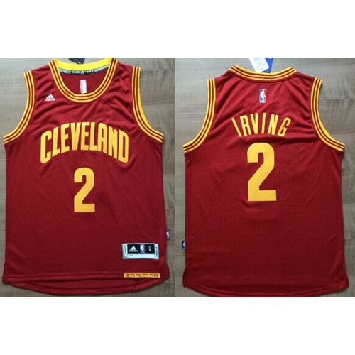 Cleveland Cavaliers #2 Kyrie Irving Red Revolution 30 Stitched Jersey Mens