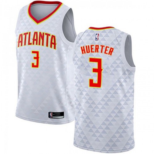 Atlanta Hawks #3 Kevin Huerter White Youth Swingman Association Edition Jersey Youth
