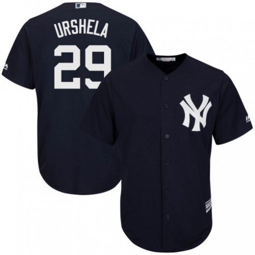 New York Yankees #29 Gio Urshela Navy Blue New Cool Base Stitched Youth Jersey Youth