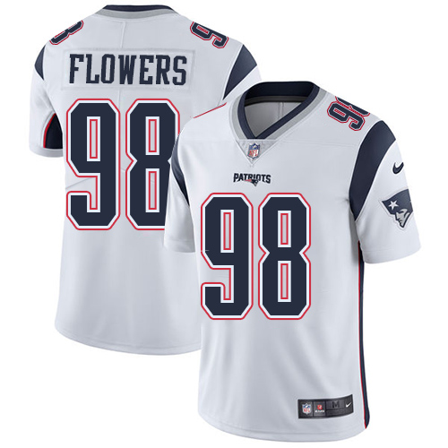 New England Patriots #98 Trey Flowers White Youth Stitched Vapor Untouchable Limited Jersey Youth