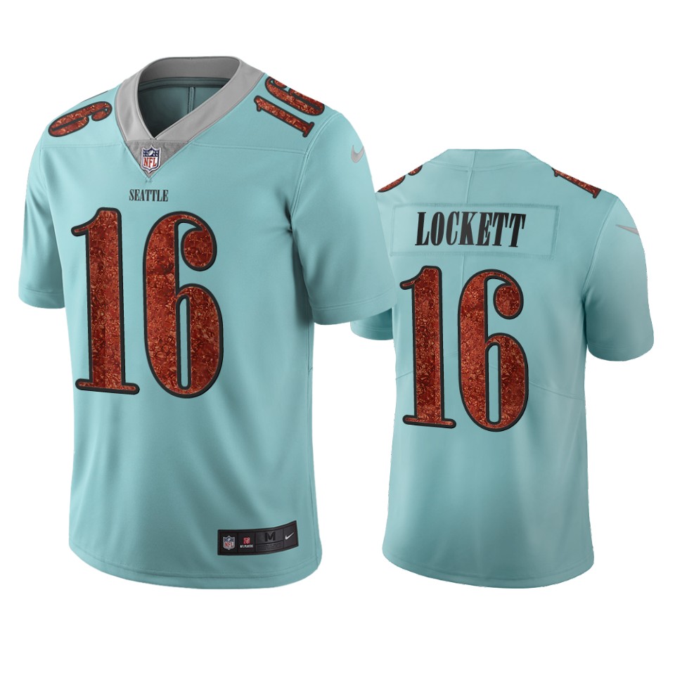 Seattle Seahawks #16 Tyler Lockett Light Blue Vapor Limited City Edition Jersey