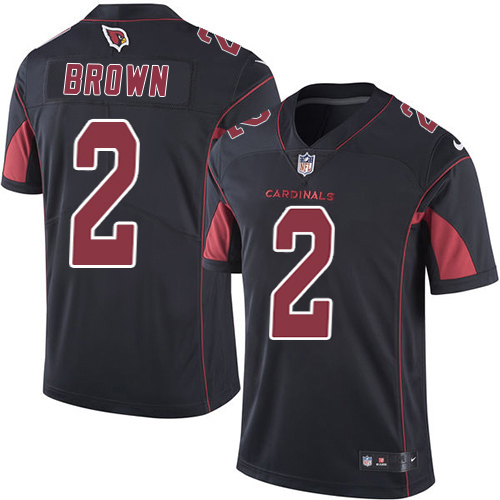 Cardinals #2 Marquise Brown Black Youth Stitched Limited Rush Jersey