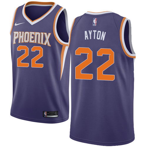 Phoenix Suns #22 Deandre Ayton Purple Swingman Icon Edition Jersey Mens