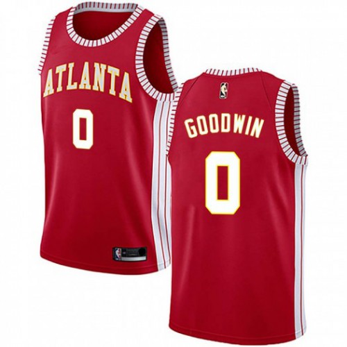 Atlanta Hawks #0 Brandon Goodwin Red Womens Swingman Statement Edition Jersey Womens