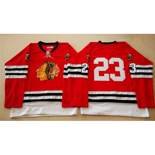 Mitchell And Ness 1960-61 Chicago Blackhawks #23 Kris Versteeg Red Stitched Jersey Men's
