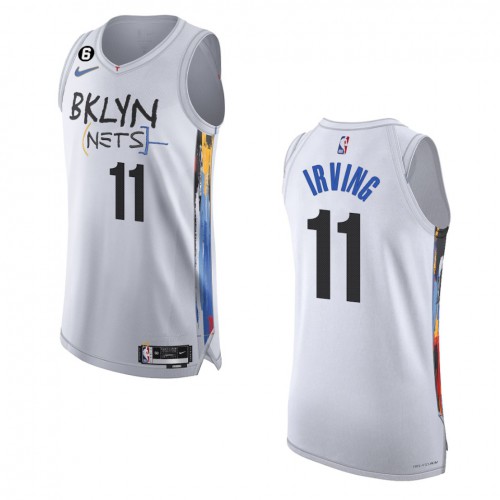 Brooklyn Brooklyn Nets #11 Kyrie Irving White 2022-23 Authentic Jersey - City Edition Mens