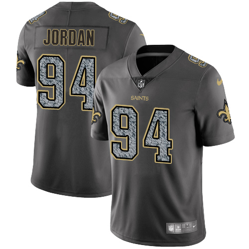New Orleans Saints #94 Cameron Jordan Gray Static Men's Stitched Vapor Untouchable Limited Jersey Men's
