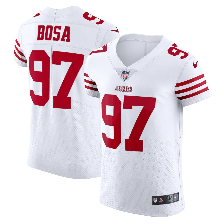 San Francisco 49ers #97 Nick Bosa White Men's 2022-23 Authentic Stitched Vapor Untouchable Elite Jersey