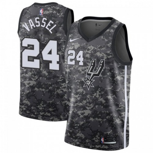San Antonio Spurs #24 Devin Vassell Black Swingman City Edition 2018/19 Jersey Mens