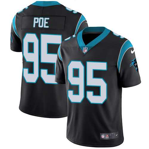 Carolina Panthers #95 Dontari Poe Black Team Color Men's Stitched Vapor Untouchable Limited Jersey Men's