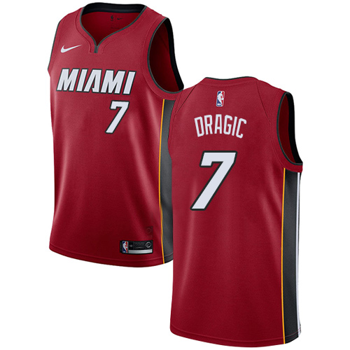 Miami Heat #7 Goran Dragic Red Womens Swingman Statement Edition Jersey Womens
