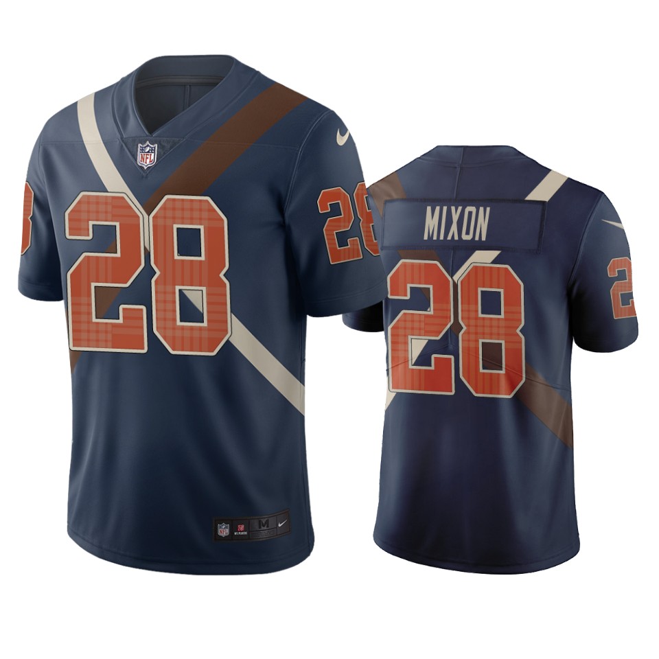 Cincinnati Bengals #28 Joe Mixon Navy Vapor Limited City Edition Jersey