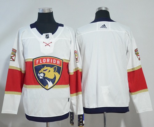 Adidas Panthers Blank White Road Authentic Stitched Jersey