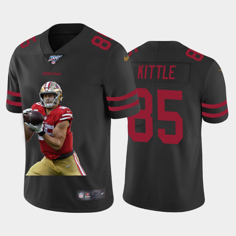 San Francisco 49ers #85 George Kittle Team Hero 2 Vapor Limited 100 Jersey Black