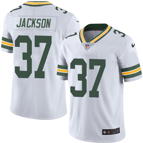 Green Bay Packers #37 Josh Jackson White Men's Stitched Vapor Untouchable Limited Jersey Men's