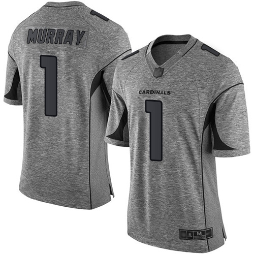 Cardinals #1 Kyler Murray Gray Men's Stitched Limited Gridiron Gray Jersey